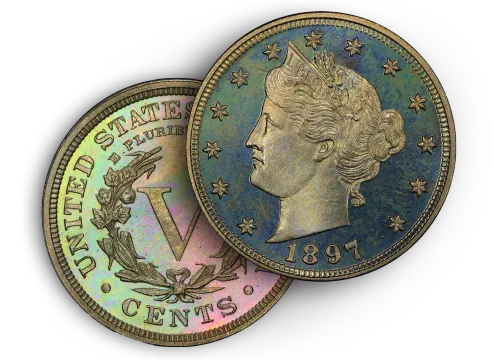 1897 Nickel Liberty Head Coins Illustration