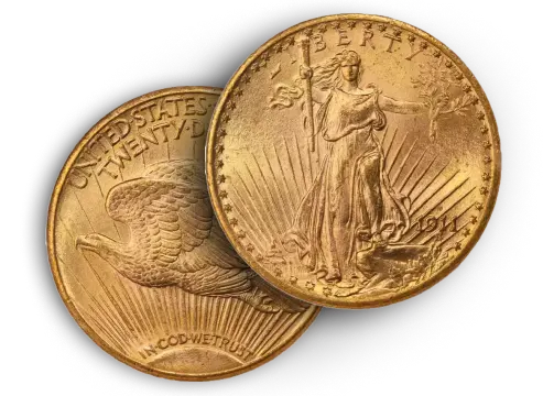  Double Eagles Saint Gaudens Coins