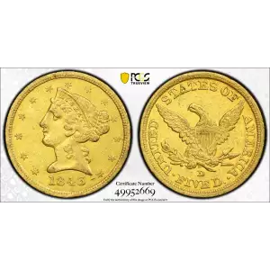 1843-D $5 Medium D (2)