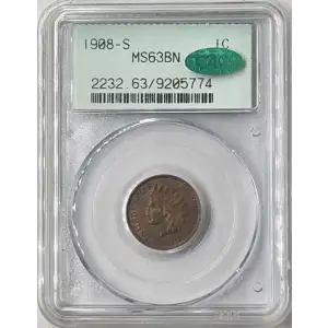 1908-S 1C, BN