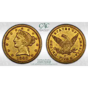 Half Eagles---Liberty Head 1839-1908 -Gold- 5 Dollar