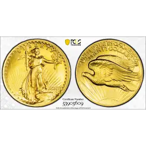 Double Eagles---Saint Gaudens 1907-1933 -Gold- 20 Dollar