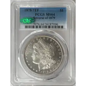 1878 7TF $1 Reverse of 1879