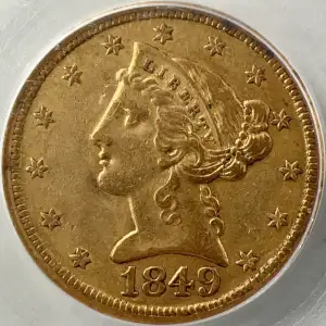 1849-D $5 (3)
