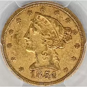 1854-C $5 (3)