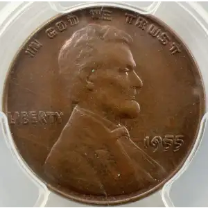 1955 1C Doubled Die Obverse, BN