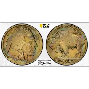 Nickel Five Cent Pieces-Indian Head or Buffalo