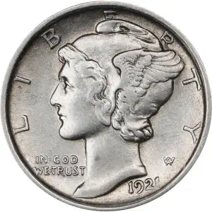 Dimes---Winged Liberty Head or Mercury 1916-1945 -Silver- 1 Dime