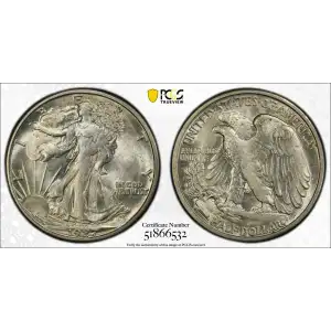 Half Dollars---Liberty Walking 1916-1947 -Silver- 0.5 Dollar