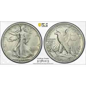Half Dollars---Liberty Walking 1916-1947 -Silver- 0.5 Dollar