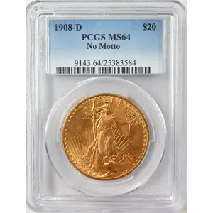1908-D $20 No Motto (2)