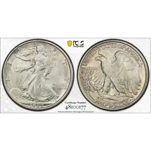 Half Dollars---Liberty Walking 1916-1947 -Silver- 0.5 Dollar (2)