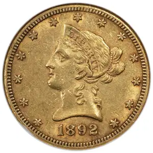 1892 CC Gold Eagles Liberty Head NGC AU-55