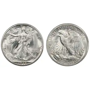 Half Dollars---Liberty Walking 1916-1947 -Silver- 0.5 Dollar (2)