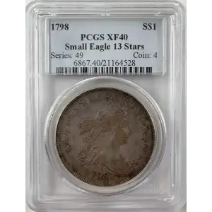 1798 $1 Small Eagle, 13 Stars (2)
